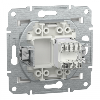 Preview: Schneider Asfora - Netzwerkdose - ISDN-​Dose CAT6 1xRJ45